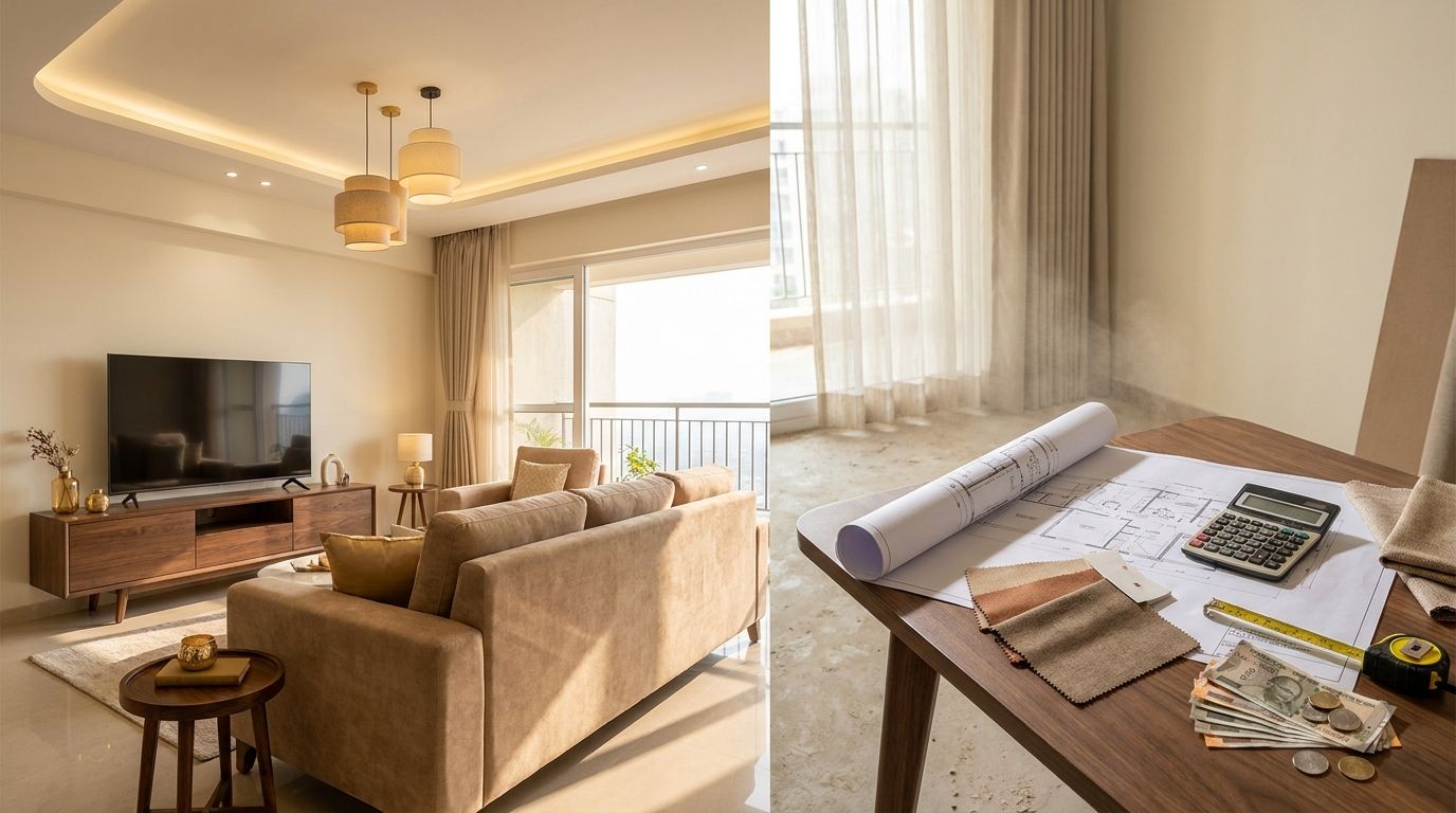 3 BHK Interior Design Cost in India (2026): Complete Room-by-Room Budget Guide